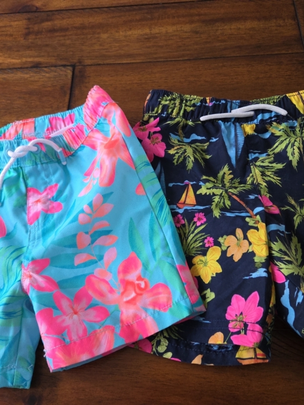 Old Navy Gymboree Boys Board Shorts Swim Shorts Trunks Size -4T-2- Pairs Summer